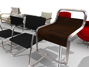 3d model chair armchair
