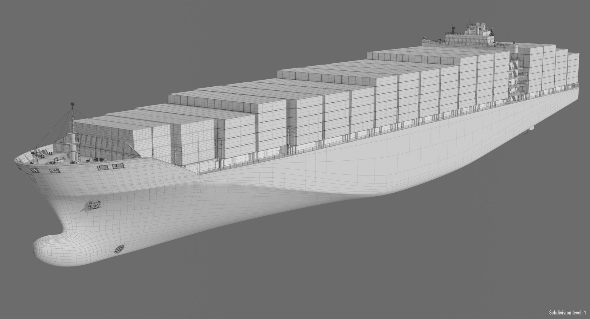 3D containers cargo ship pro - TurboSquid 1403365