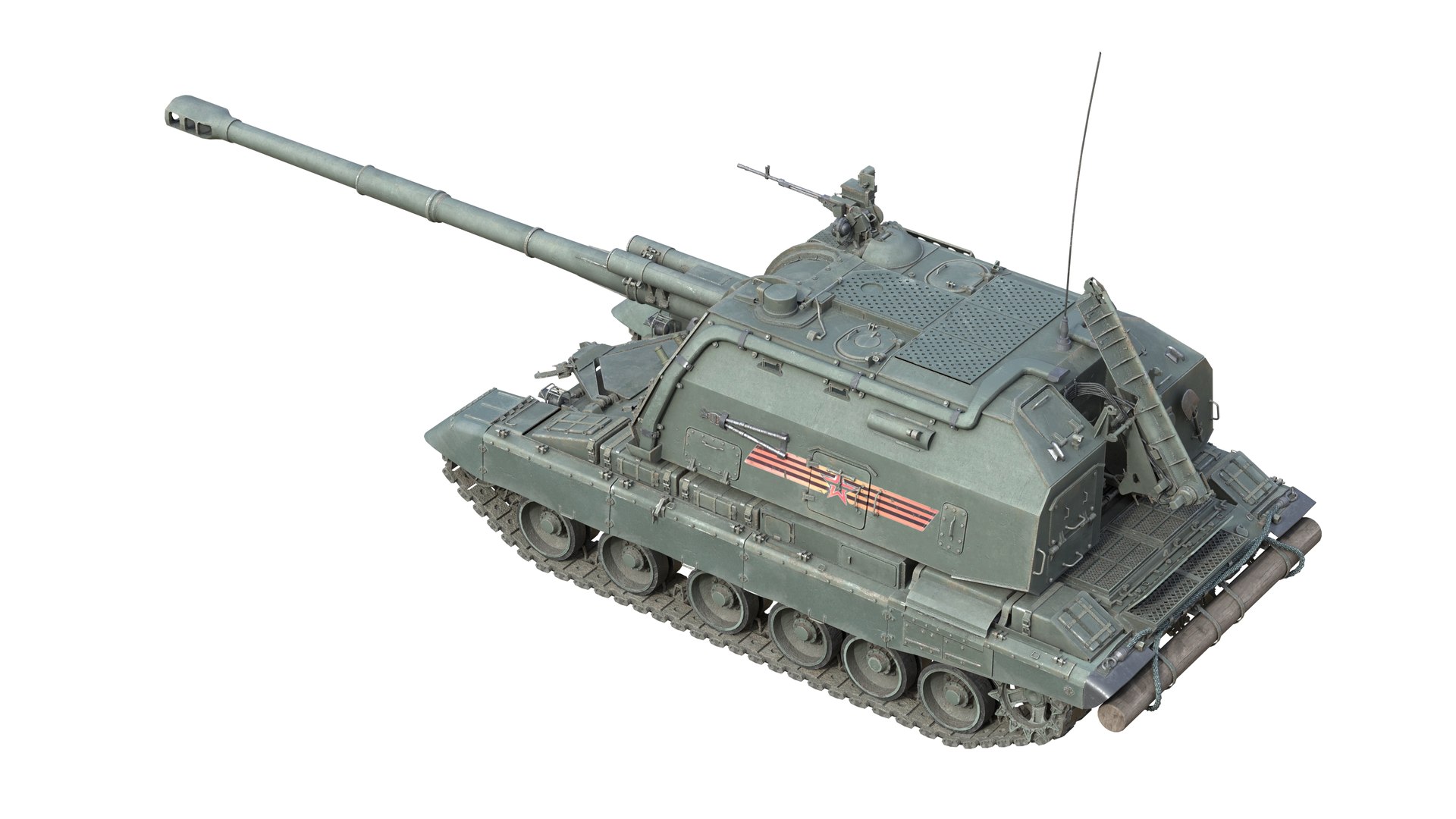 3D Model 2S19 Msta-S Self Propelled Howitzer - TurboSquid 2342310