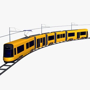 alstom ngt dxdd electric tram dresden model
