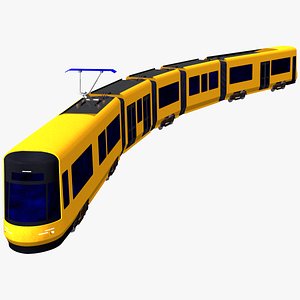 alstom ngt dxdd electric tram dresden model