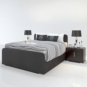Boutique bed001bin 3D
