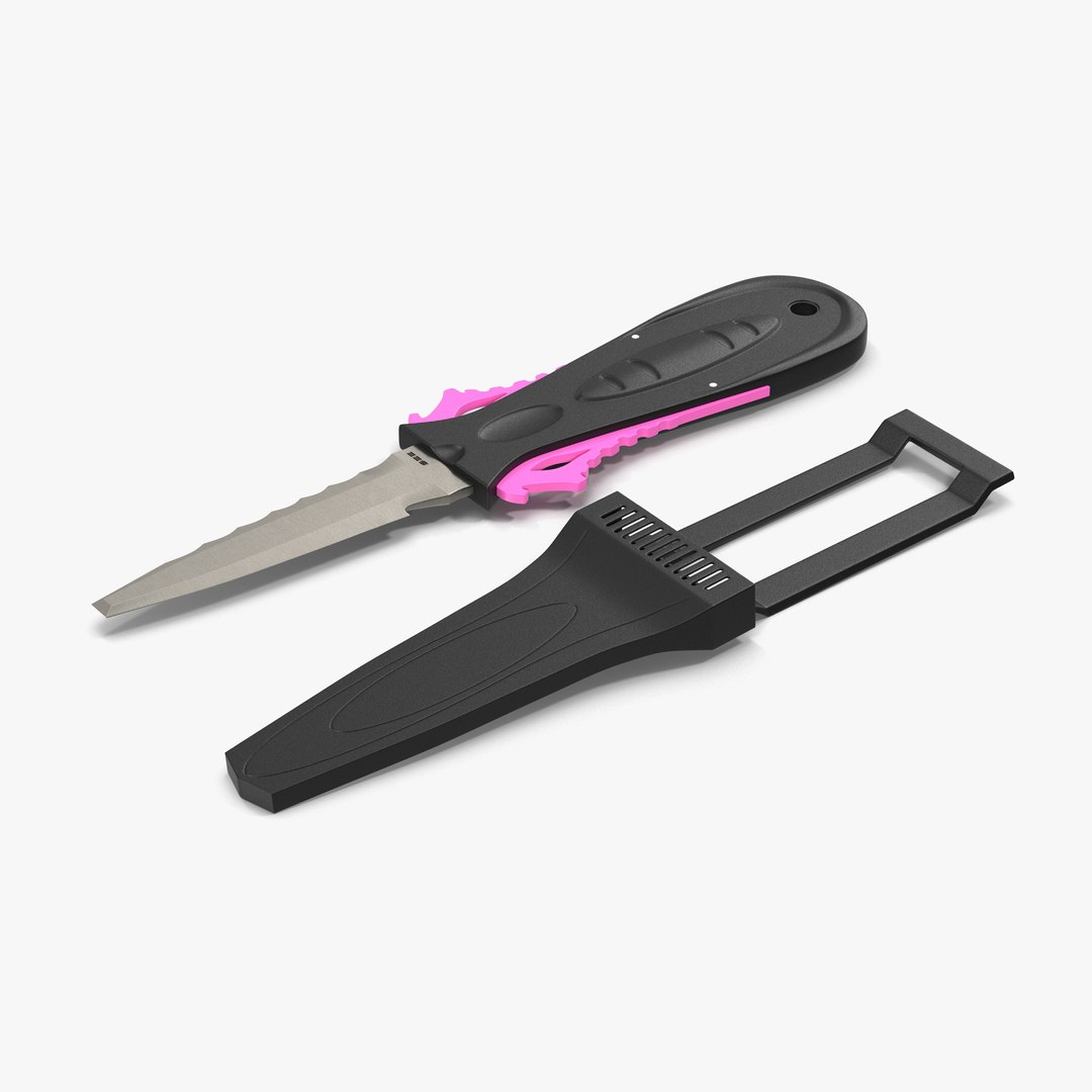 Dive Knife Generic 3D Models Set 3D model preview