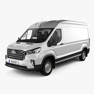Maxus Deliver 9 Panel Van L2H2 with HQ interior 2020 3D model