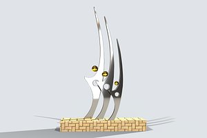 statue character 3D model