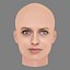Teresa Palmer Head - No Hair - Low poly head for game
