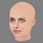 Teresa Palmer Head - No Hair - Low poly head for game