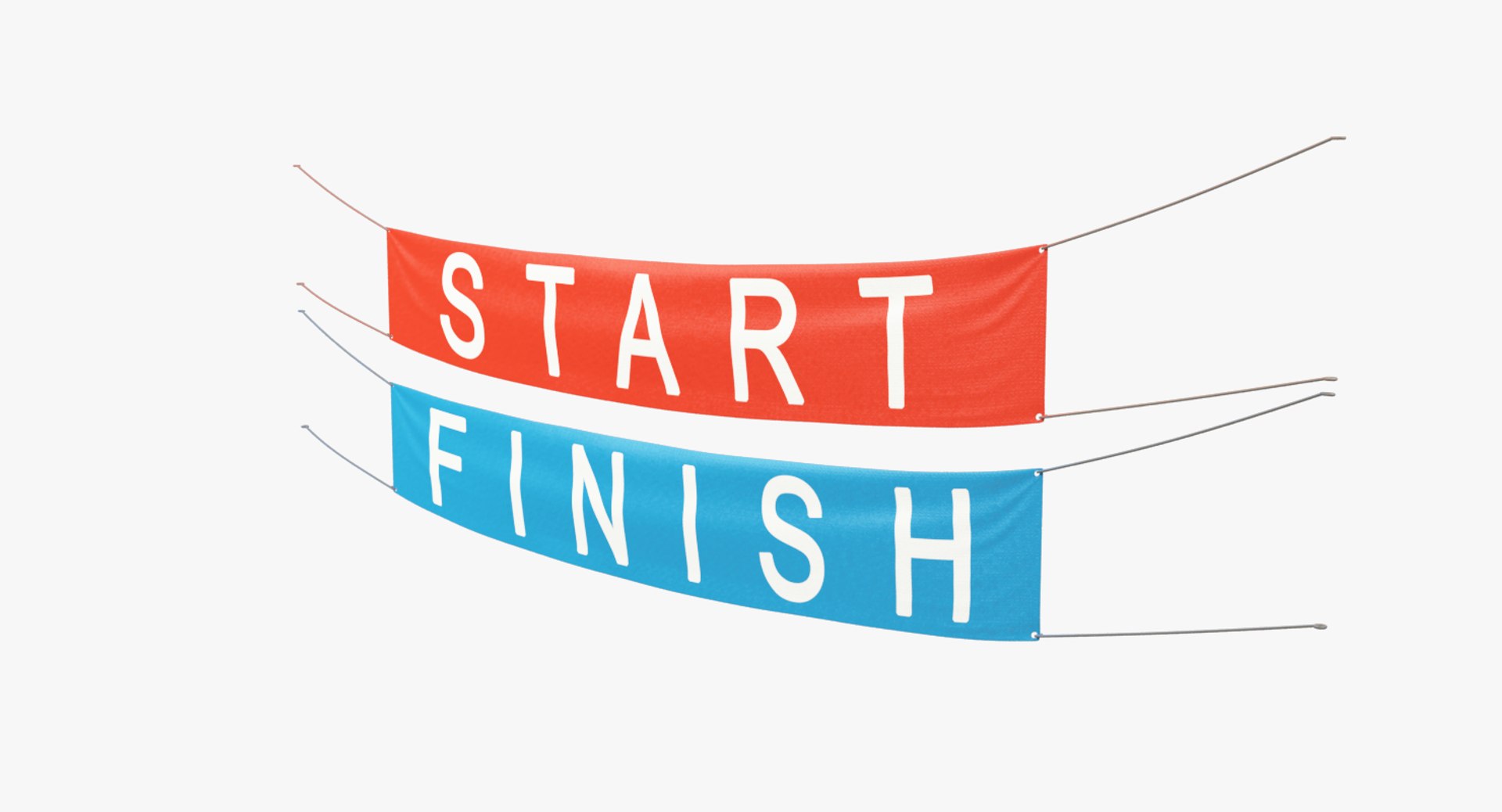 Start Finish Banners 3D - TurboSquid 1230444