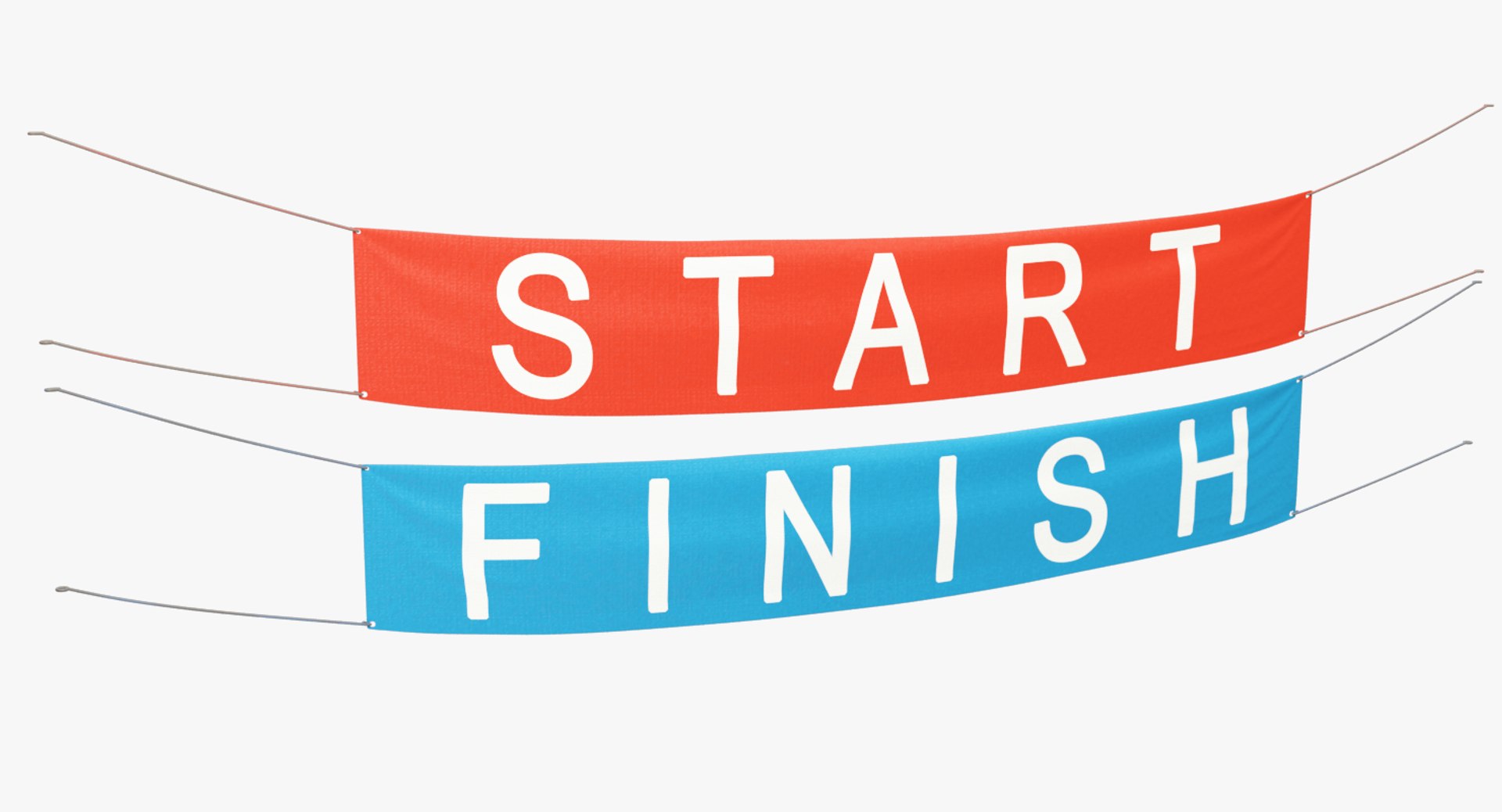 Start Finish Banners 3D - TurboSquid 1230444