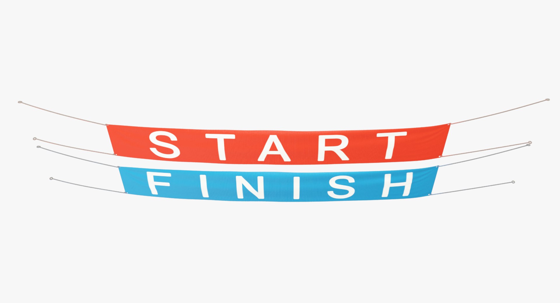 Start Finish Banners 3D - TurboSquid 1230444