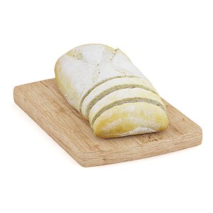 max sliced bread wooden board