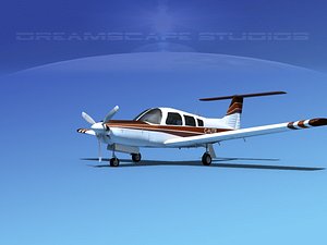 3d propeller piper arrow iii model