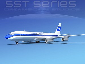 3d dwg 707-320 boeing 707