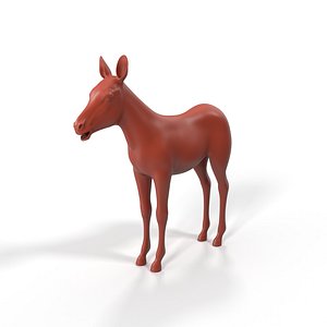 3D Zebra Foal for 3D Print