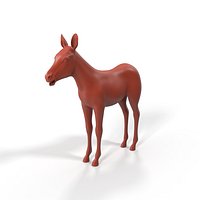 Zebra Foal for 3D Print