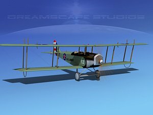 cockpit curtiss jenny army 3d 3ds