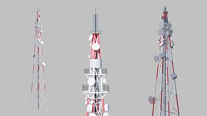 3D telecommunication cell tower
