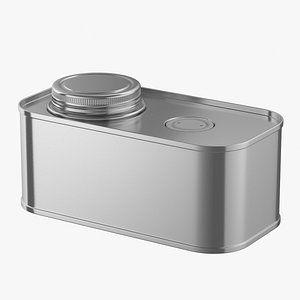 F-Style Coffee Metal Can Mockup 07 3D model