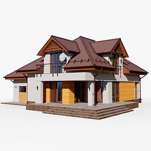 3D gameready house 11 cottage