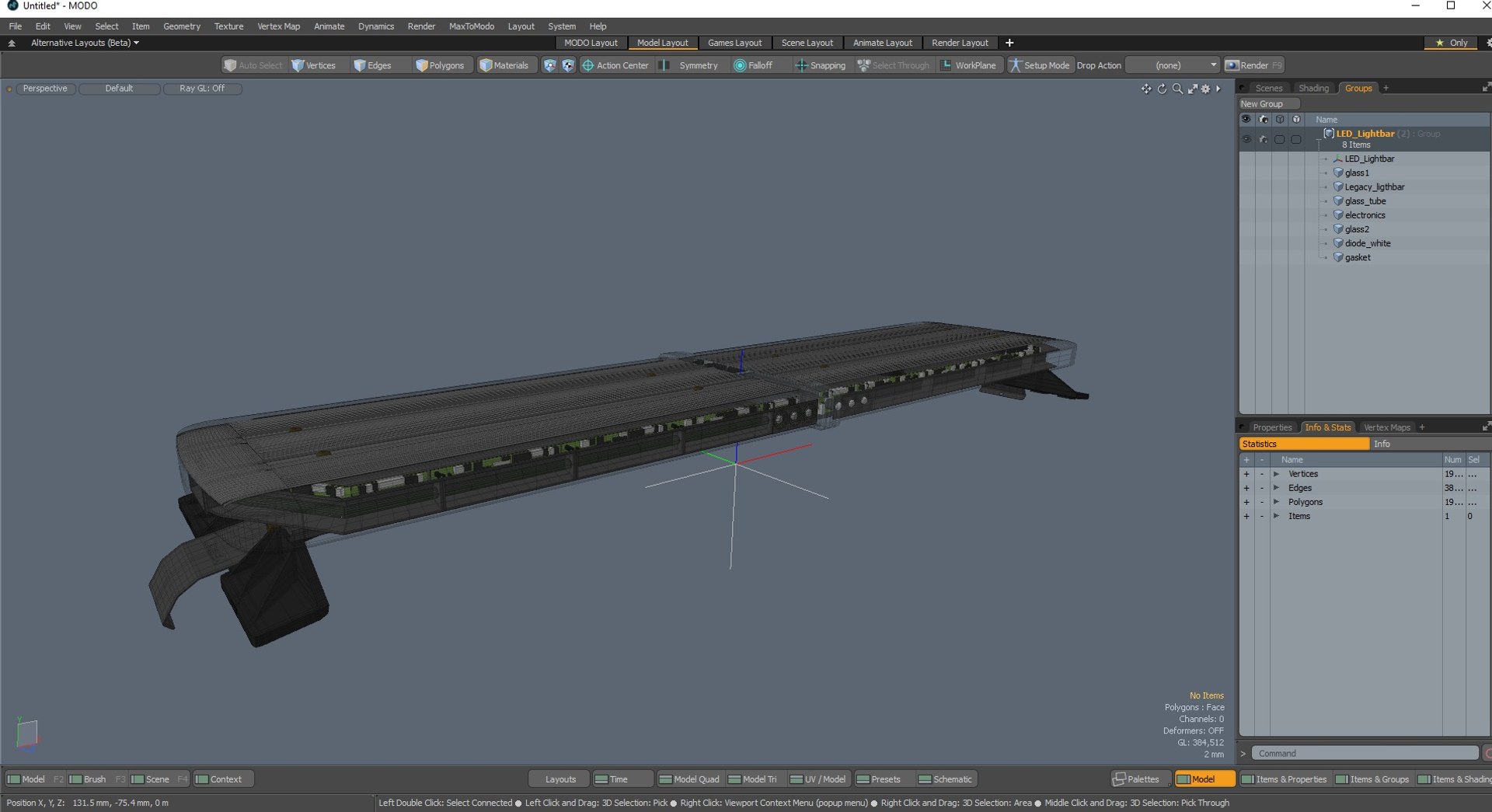 3D LED Lightbar Model - TurboSquid 2229365