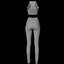 Damenoutfit - Sportbekleidung 3D-Modell
