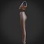 Damenoutfit - Sportbekleidung 3D-Modell