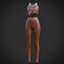 Damenoutfit - Sportbekleidung 3D-Modell