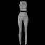 Damenoutfit - Sportbekleidung 3D-Modell