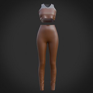 3D Female outfit - Gym wear model