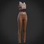 Damenoutfit - Sportbekleidung 3D-Modell
