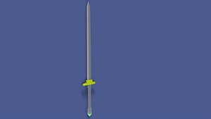 3D lowpoly sword model