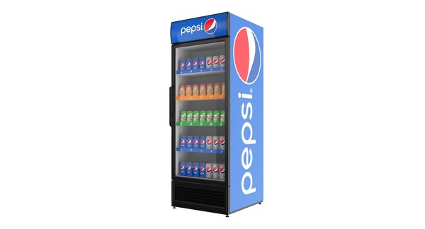 display fridge pepsi