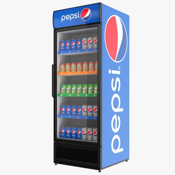 modèle 3D de Réfrigérateur à porte simple rempli de Pepsi - TurboSquid  1311184