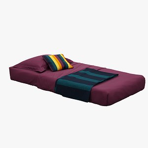 3ds max high-quality s single bed