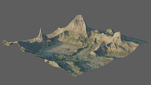 8K Mountain Valley Landscape 1 3D