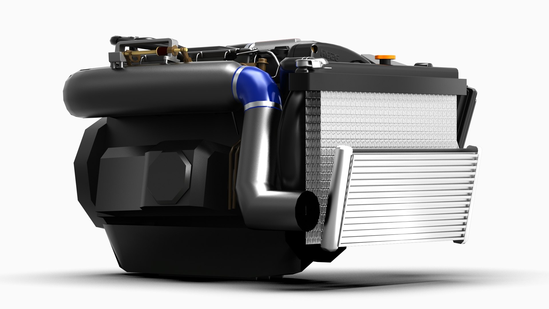Nissan RB26DETT Stock Low Poly Engine 3D Model - TurboSquid 2307181