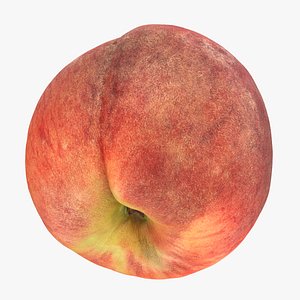 3D Peach Fruit 02 model
