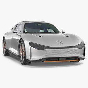 Mercedes Benz VISION EQXX Lights OFF Rigged