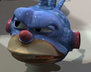 cute alien character animation 3d model