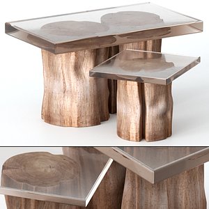 table epoxy stump 3D