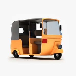 3d rickshaw modeled model