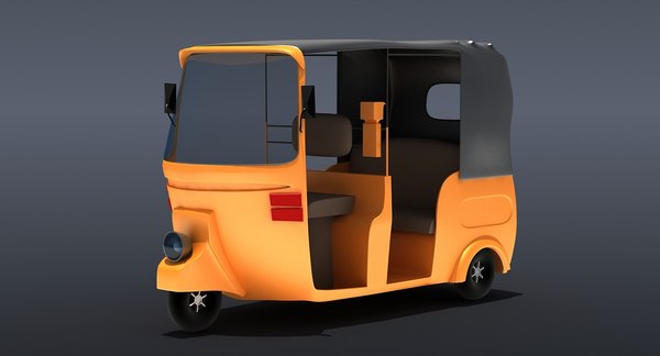 3d rickshaw modeled model