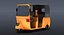 3d rickshaw modeled model