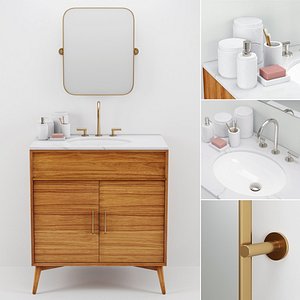 3D west elm century single model