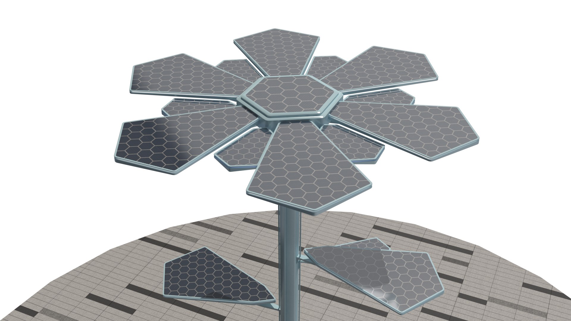 3D Solar Street Light Model - TurboSquid 1969455