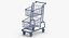 3D metal shopping cart 02