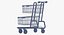 3D metal shopping cart 02