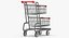 3D metal shopping cart 02