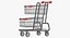 3D metal shopping cart 02