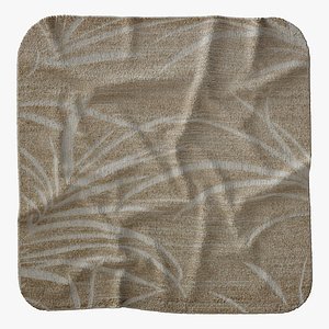 3D Botanic Beige Rug